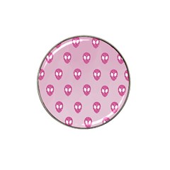 Alien Pattern Pink Hat Clip Ball Marker by Ket1n9