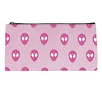 Alien Pattern Pink Pencil Case Front