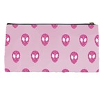 Alien Pattern Pink Pencil Case Back