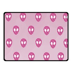 Alien Pattern Pink Fleece Blanket (small) by Ket1n9