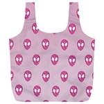 Alien Pattern Pink Full Print Recycle Bag (XXL) Front