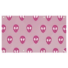 Alien Pattern Pink Banner And Sign 7  X 4  by Ket1n9