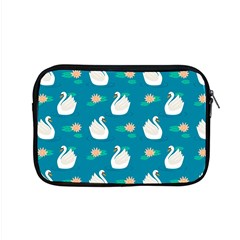 Elegant Swan Pattern With Water Lily Flowers Apple Macbook Pro 15  Zipper Case by Ket1n9