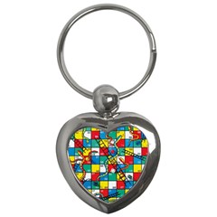 Snakes And Ladders Key Chain (heart) by Ket1n9