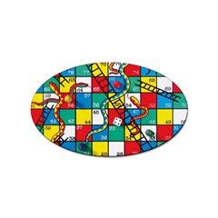 Snakes And Ladders Sticker Oval (10 Pack) by Ket1n9