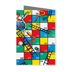 Snakes And Ladders Mini Greeting Cards (pkg Of 8) by Ket1n9