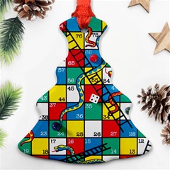 Snakes And Ladders Christmas Tree Ornament (two Sides) by Ket1n9