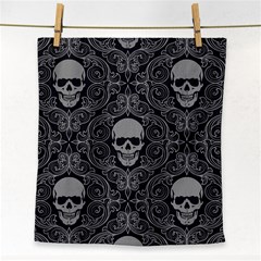 Dark Horror Skulls Pattern Face Towel by Ket1n9