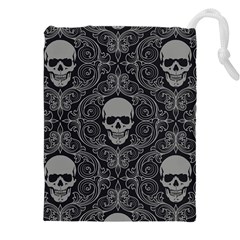 Dark Horror Skulls Pattern Drawstring Pouch (4xl) by Ket1n9