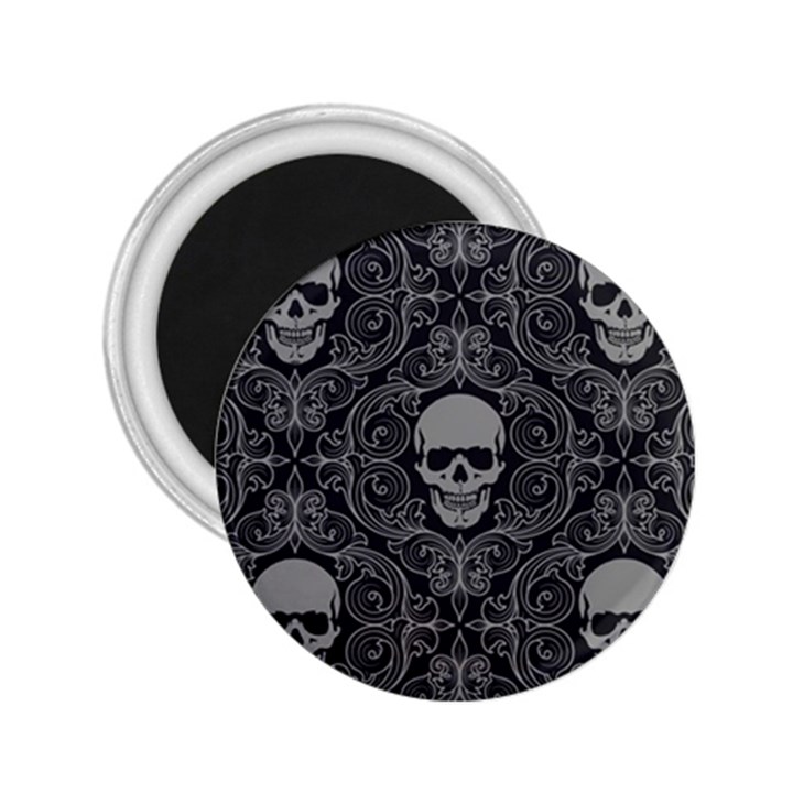 Dark Horror Skulls Pattern 2.25  Magnets