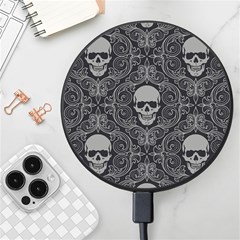 Dark Horror Skulls Pattern Wireless Fast Charger(black) by Ket1n9