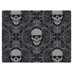 Dark Horror Skulls Pattern Premium Plush Fleece Blanket (extra Small) by Ket1n9