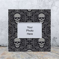 Dark Horror Skulls Pattern White Box Photo Frame 4  X 6  by Ket1n9