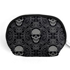 Dark Horror Skulls Pattern Accessory Pouch (medium) by Ket1n9