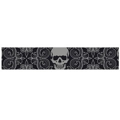 Dark Horror Skulls Pattern Large Premium Plush Fleece Scarf  by Ket1n9