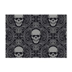 Dark Horror Skulls Pattern Crystal Sticker (a4) by Ket1n9