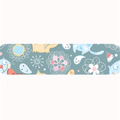 Cute Cat Background Pattern Large Bar Mat by Ket1n9