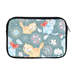 Cute Cat Background Pattern Apple Macbook Pro 17  Zipper Case by Ket1n9