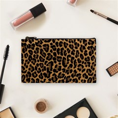 Tiger Skin Art Pattern Cosmetic Bag (small) by Ket1n9