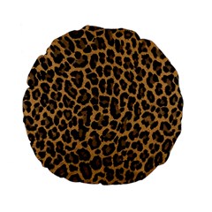 Tiger Skin Art Pattern Standard 15  Premium Flano Round Cushions by Ket1n9