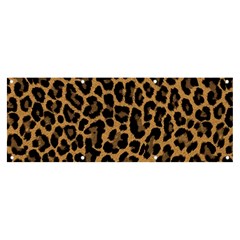 Tiger Skin Art Pattern Banner And Sign 8  X 3  by Ket1n9