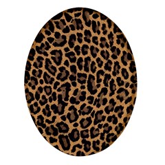 Tiger Skin Art Pattern Oval Glass Fridge Magnet (4 Pack) by Ket1n9