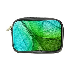 Sunlight Filtering Through Transparent Leaves Green Blue Coin Purse by Ket1n9