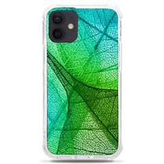 Sunlight Filtering Through Transparent Leaves Green Blue Iphone 12 Mini Tpu Uv Print Case	 by Ket1n9