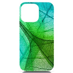 Sunlight Filtering Through Transparent Leaves Green Blue Iphone 14 Pro Max Black Uv Print Case by Ket1n9