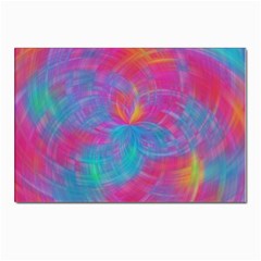 Abstract Fantastic Ractal Gradient Postcard 4 x 6  (pkg Of 10) by Ket1n9