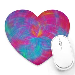 Abstract Fantastic Ractal Gradient Heart Mousepad by Ket1n9