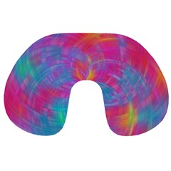 Abstract Fantastic Ractal Gradient Travel Neck Pillow by Ket1n9