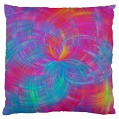 Abstract Fantastic Ractal Gradient Large Premium Plush Fleece Cushion Case (two Sides) by Ket1n9