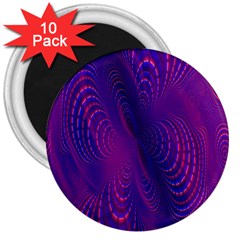 Abstract Fantastic Fractal Gradient 3  Magnets (10 Pack)  by Ket1n9