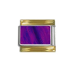 Abstract Fantastic Fractal Gradient Gold Trim Italian Charm (9mm) by Ket1n9