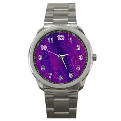 Abstract Fantastic Fractal Gradient Sport Metal Watch by Ket1n9