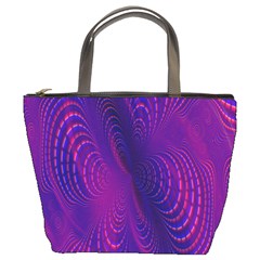 Abstract Fantastic Fractal Gradient Bucket Bag by Ket1n9