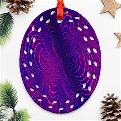 Abstract Fantastic Fractal Gradient Oval Filigree Ornament (two Sides) by Ket1n9