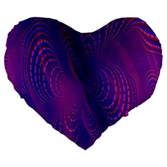 Abstract Fantastic Fractal Gradient Large 19  Premium Heart Shape Cushions by Ket1n9