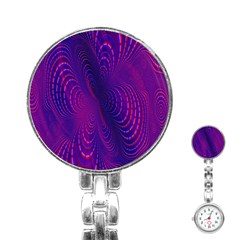 Abstract Fantastic Fractal Gradient Stainless Steel Nurses Watch by Ket1n9