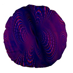 Abstract Fantastic Fractal Gradient Large 18  Premium Flano Round Cushions by Ket1n9