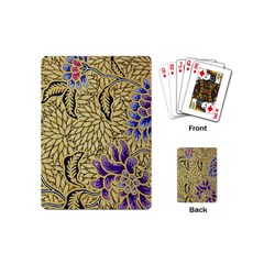 Traditional Art Batik Pattern Playing Cards Single Design (mini) by Ket1n9