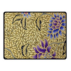 Traditional Art Batik Pattern Two Sides Fleece Blanket (small) by Ket1n9