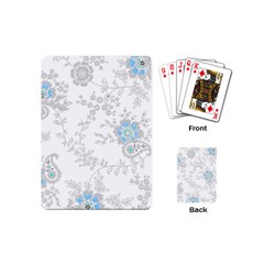 Traditional Art Batik Flower Pattern Playing Cards Single Design (mini) by Ket1n9