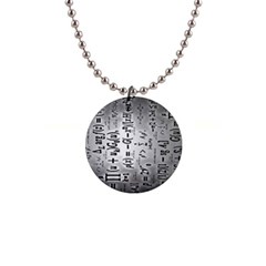 Science Formulas 1  Button Necklace by Ket1n9