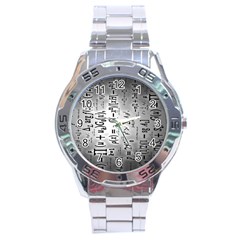 Science Formulas Stainless Steel Analogue Watch by Ket1n9