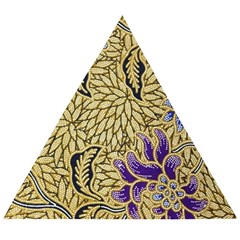 Traditional Art Batik Pattern Wooden Puzzle Triangle by Ket1n9