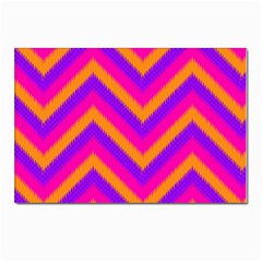 Chevron Postcard 4 x 6  (pkg Of 10) by Ket1n9