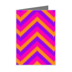 Chevron Mini Greeting Card by Ket1n9