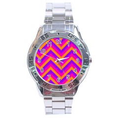 Chevron Stainless Steel Analogue Watch by Ket1n9